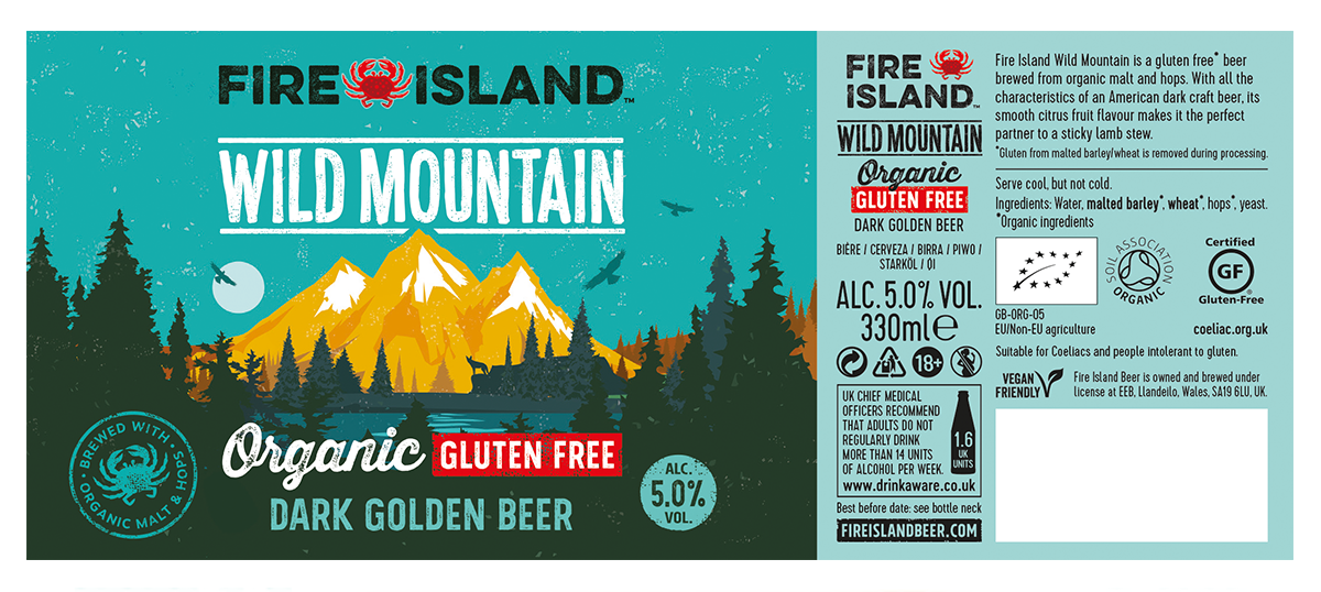 Wild Mountain Label Simon Clare Illustration